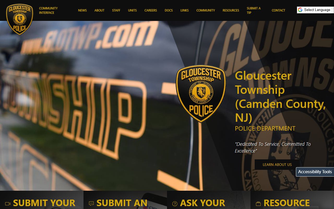 Gloucester Township Police Department criminal history records