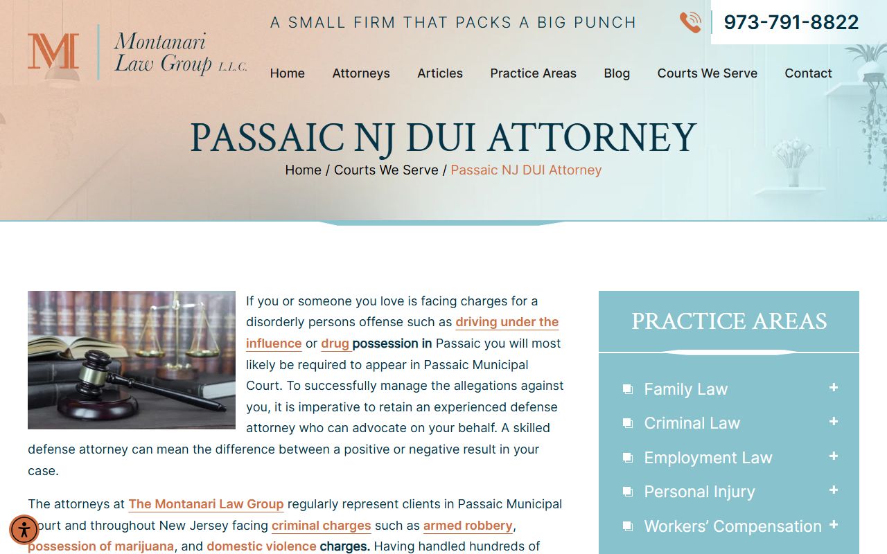 Passaic Municipal Court information for criminal history cases
