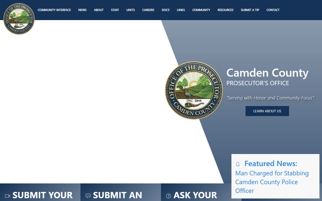 Camden County Prosecutor office for criminal history records